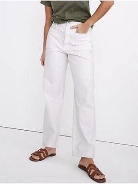 Madewell The Dad Jean in Tile White: Patch Pocket Edition Size 33